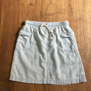 Splendid Chambray Drawstring Mini Skirt